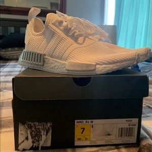 Adidas NMD R1 White and Silver